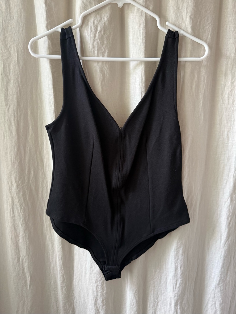 H&M Black V-Neck Sleeveless Bodysuit